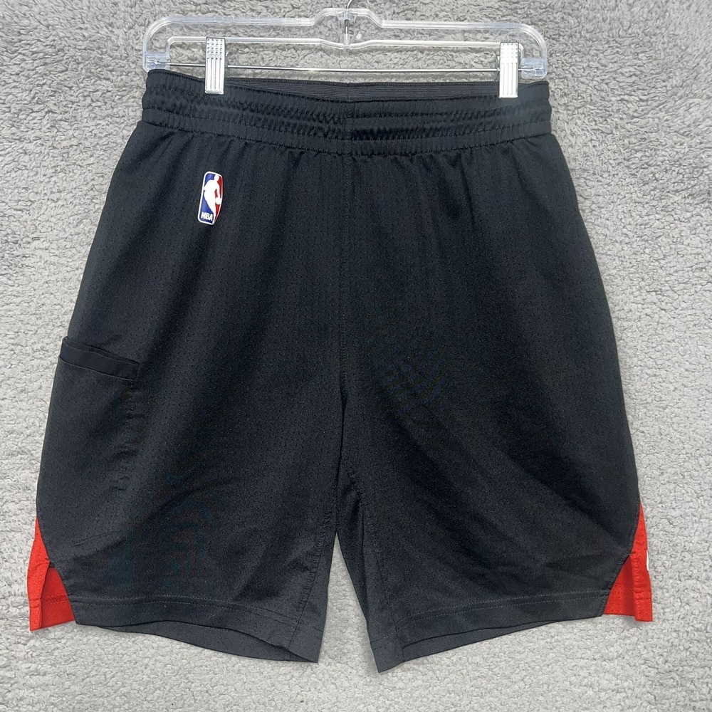 Nike Dri-Fit Toronto Raptors Shorts Men's Size M Black NBA Athletic Team Gym